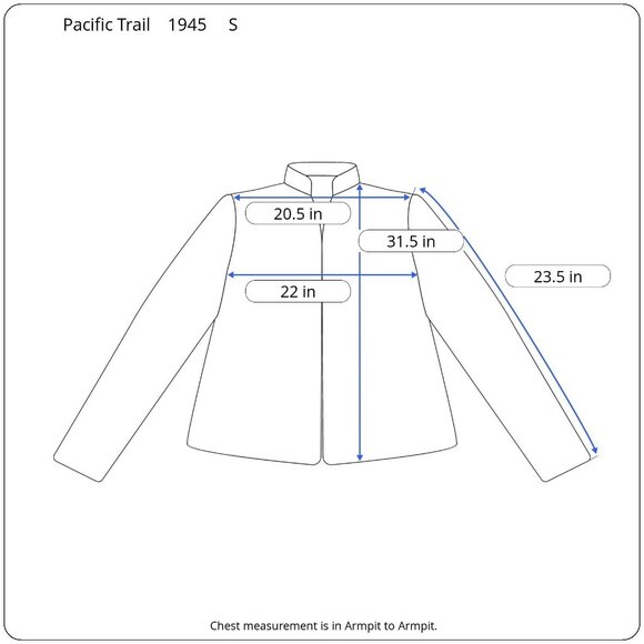 Pacific Trail Khaki Jacket S Multiple Pockets 1945 Design Hiking Camping Outdoor - Picture 3 of 10